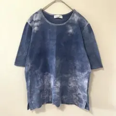 ◉RENOWN　CHARGE　ヴィンテージ ムラ染め半袖Tシャツ　青　Mのサムネイル