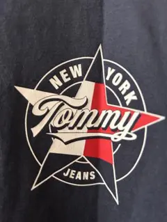 TOMMY JEANS ロングTシャツ ネイビー　M