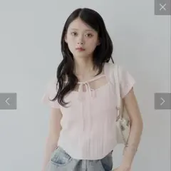 Chico ボレロデザイン柄編みニット