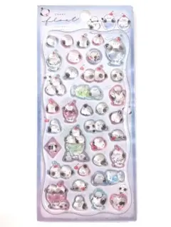 シマエナガ　ドロップシール　立体　3D うるちゅる