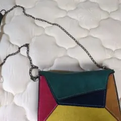 バ*ご様 マルチカラー ショルダーバッグ