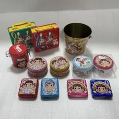 不二家 ペコちゃん 空き缶 お菓子缶 묶음 판매