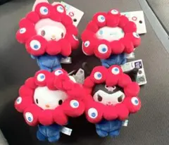 【新品】EXPO2025 ミャクミャク × サンリオ カラビナ 4点セット