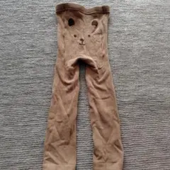 クマ刺繍 ブラウン レギンス 100cm