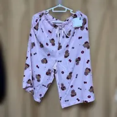 レディース　可愛い　キティ ルームパンツ M サイズ　ピンク　新品　ポケット付のサムネイル