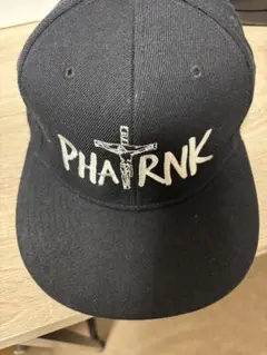PHARNK キリスト LOGO Oフラットバイザーキャップ　メンズ