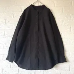 バンドカラーシャツ ロング