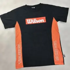 Wilson Tシャツ 160cm 黒/オレンジのサムネイル