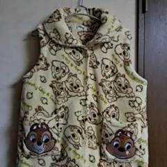 Disney チップとデール フリースベスト M-L