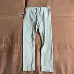 ミントグリーン リブ編み レギンス 100cm