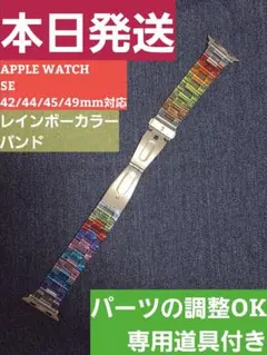 Apple Watch SE 42/44/45/49mm　レインボーバンド