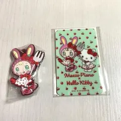 キティ メゾピアノ コラボ ラバーマスコット カードミラー
