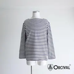 Orcival ボーダー　バスクシャツ　フランス製　ホワイト×ブラック　5