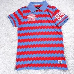 【レディース0⭐️鹿の子】パーリーゲイツ　30周年　半袖ポロシャツ　ボーダー　89