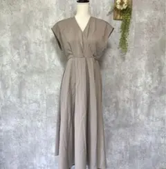 【クラシカルエルフ】ロングワンピース カシュクール ラップスカート 巻き M