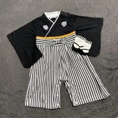 着物 袴 男の子 ロンパース お食い初め お祝い 足袋靴下付き