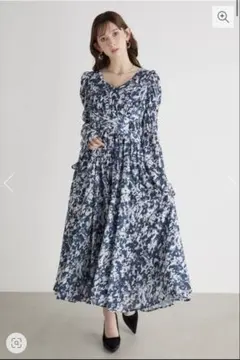 rienda クロスBELTギャザーフレアOP Mサイズ