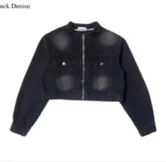 NUGU anyonemore ウォッシングクロップドデニムジャケット