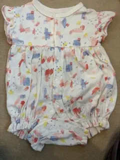フリル付きカラフルロンパース 95cm未満