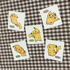ポケモンパンシール キャプテンピカチュウ 4枚セット - メルカリ