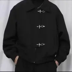 ファイヤーマンジャケット　短丈　ブラック　y2k