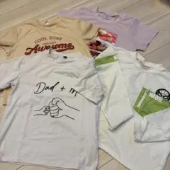 子ども Tシャツ3枚＋7分丈シャツ1枚セット 140〜150cm