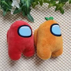 AmongUs ボールチェーン付きぬいぐるみ クルーメイト2種セット