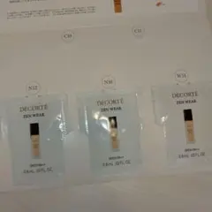 コスメデコルテ ゼンウェアグロウ ファンデーション３点