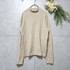 【AMERICAN HOLIC】ミニハイネックリブニット 　L　ライトベージュ