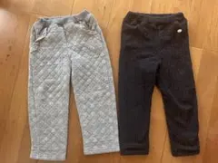 ビケットクラブ　冬用あったかズボン　2点セット　100cm