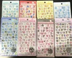 正規品】新作 サンリオ 文字 ボンボンドロップシール 8種類 コンプ