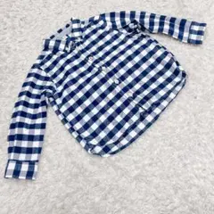 〈 MUJI 無印 〉 子供服 100 長袖 チェック シャツ カジュアル