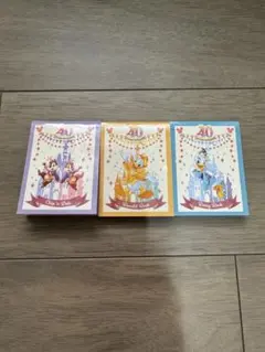 【未使用】東京ディズニーリゾート 40周年 メモ用紙3種セット