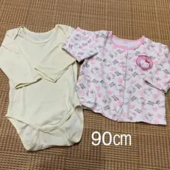 下着 90㎝ 黄色 ロンパース 赤ちゃん本舗 ハローキティ
