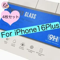 ✳️ iPhone16 Plus ガラス フィルム カメラ レンズ フィルム 4枚