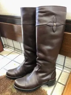 ルイヴィトン ロングブーツ ダークブラウン30万円以上 ❤︎フラワー 35 1/2のサムネイル
