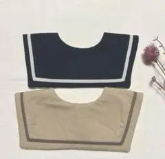 5373 ハンドメイドスタイ　セーラー　ベビースタイ