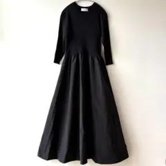 OPAQUE.CLIP オペークドットクリップ ドッキングワンピース　ブラック