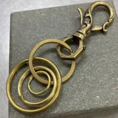 真鍮製カラビナ デザインキーフック ブラス