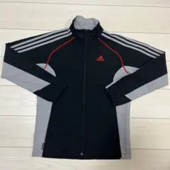 adidas トラックジャケット ブラック グレーのサムネイル