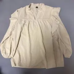 SHEIN ベージュ　長袖　ブラウス　M 中古