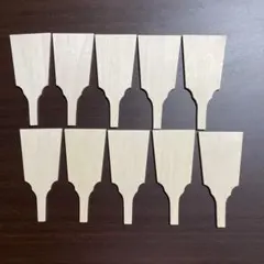 ミニミニ羽子板白木　10枚セット　ハンドメイド　トールペイント♪