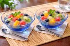 デザートボウル 2個セット 青色の縁取り