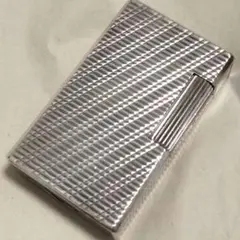 ライン1 Dupont デュポン ガスライター シルバー ガンメタル 格子