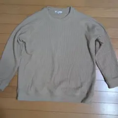 d collection ワッフルニット ベージュ L
