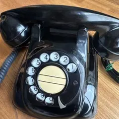 レトロ 黒電話 ダイヤル式 本体