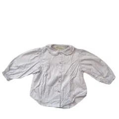 フリル付き　デニムシャツ