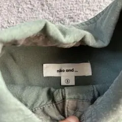 niko and ... グリーン半袖シャツ サイズ3