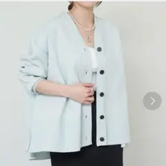 【美品】コットンスムースカーディガンのサムネイル