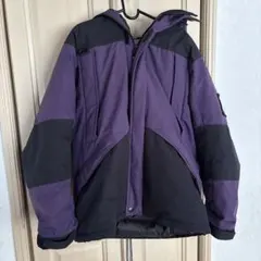 CAＮP7 フード付きダウンジャケット Lサイズ パープル/ブラック